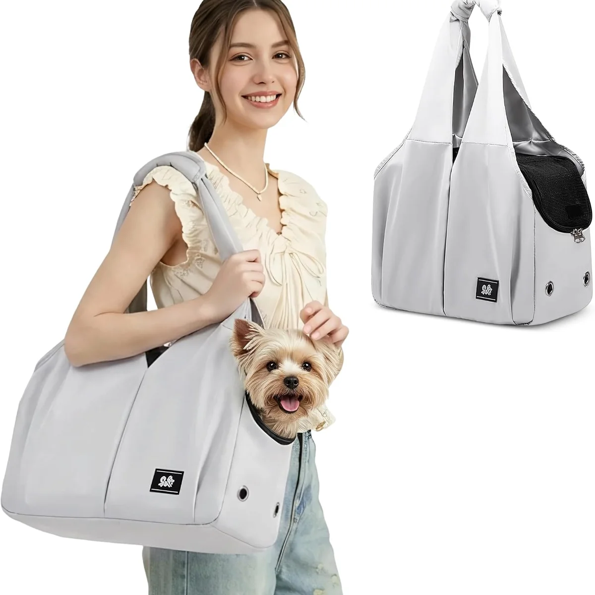 ALLSOPETS Dog Carrier Sling for Small Dogs and Cats