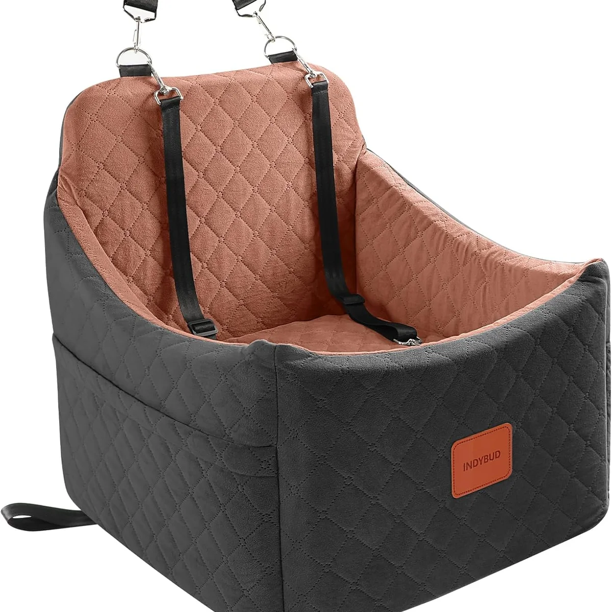 INDYBUD Dog Car Seat for Small/Medium Dogs, Memory Foam Dog Booster Seat