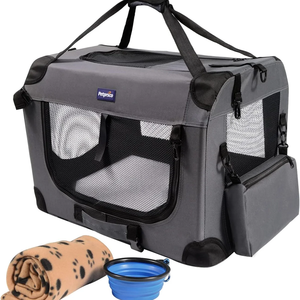 Petprsco Portable Collapsible Dog Crate