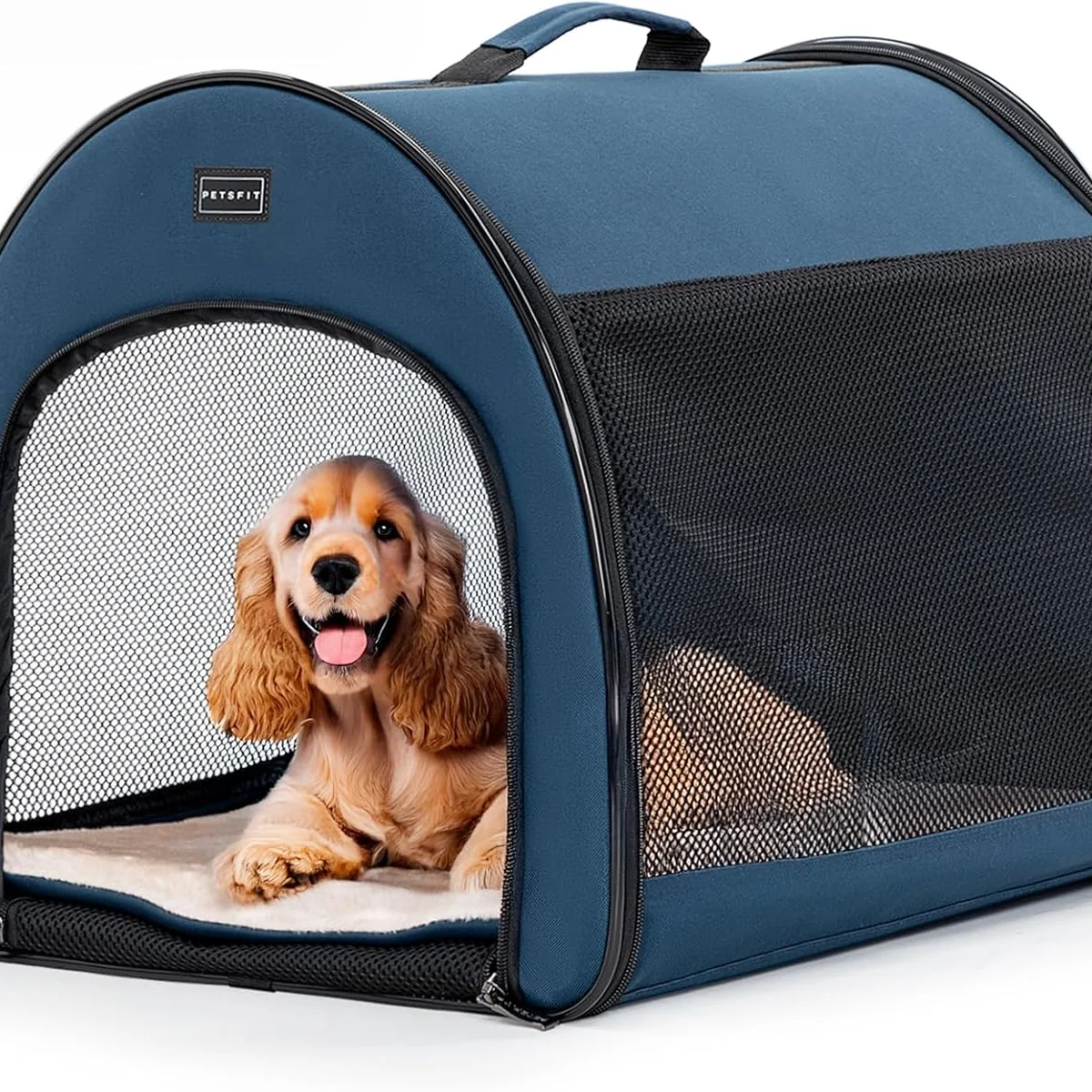 Petsfit Collapsible Dog Crate, Dog Travel Crate