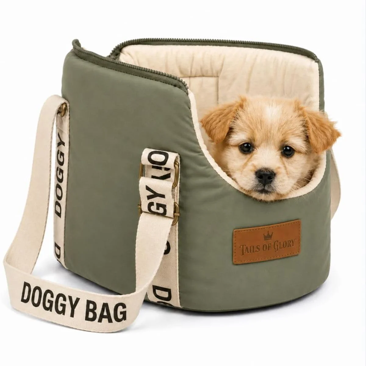 Tails of Glory Dog Carrier Bag & Travel Dog Bed for Small Dogs