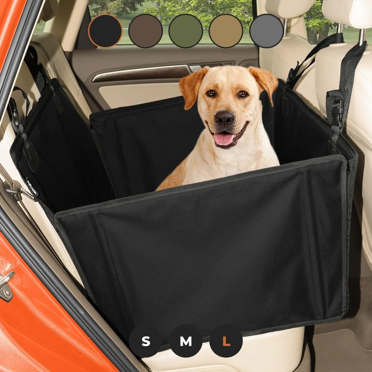Wuglo Extra Stable Dog Car Seat for Large Dogs up to 26 kg