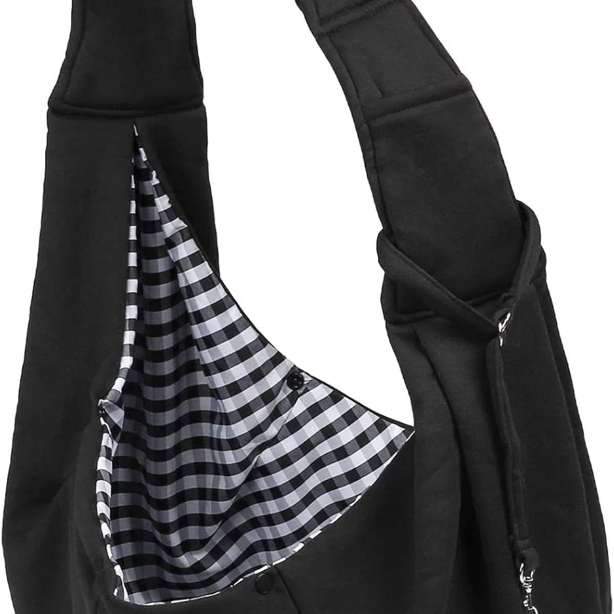 Sarsumir Adjustable Dog and Cat Sling Carrier, Black
