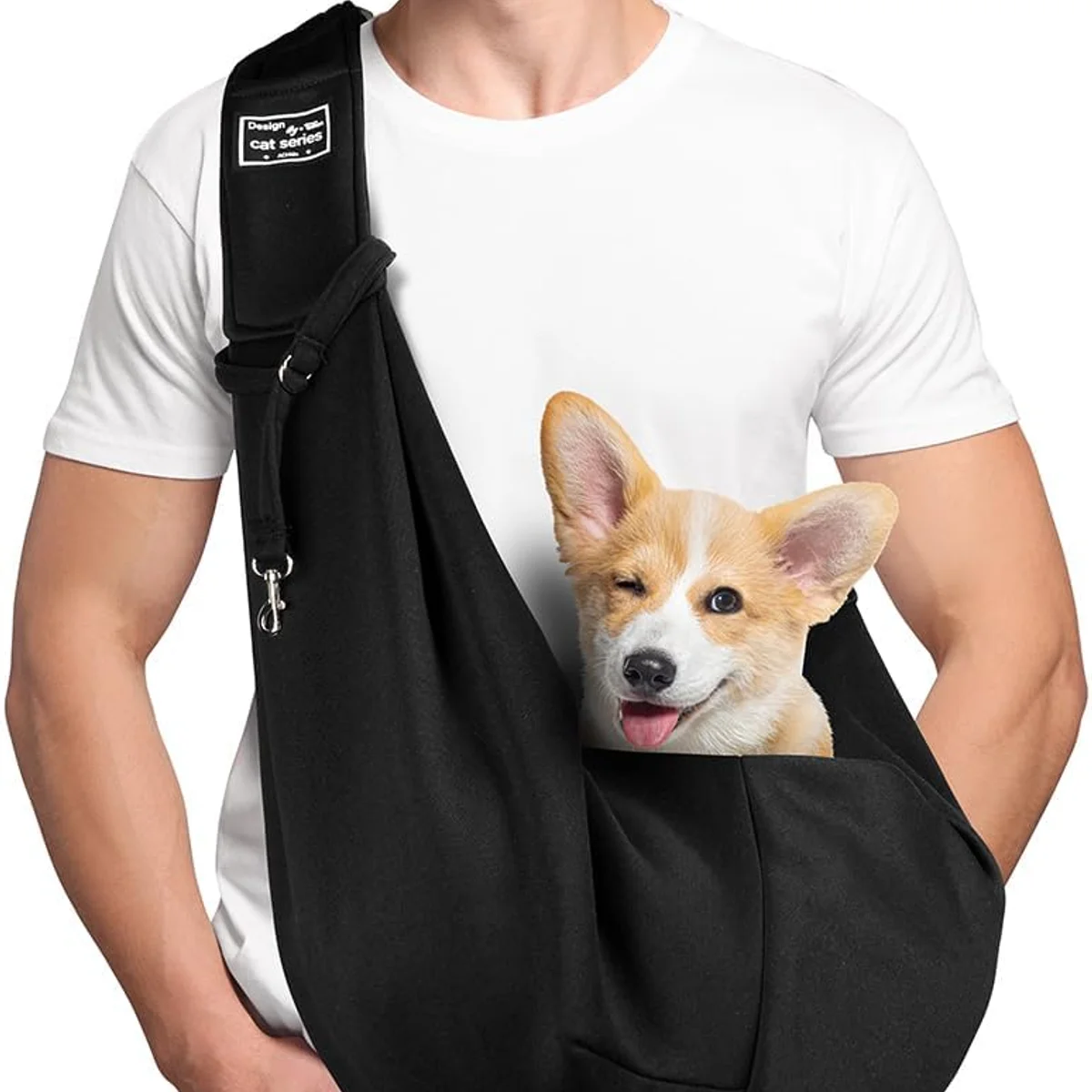 Adiwo Reversible Hands-Free Dog and Cat Sling Carrier